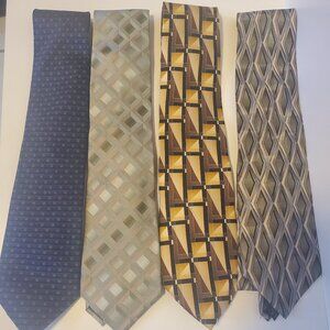 4 Arrow Ties - Geometric Patterns